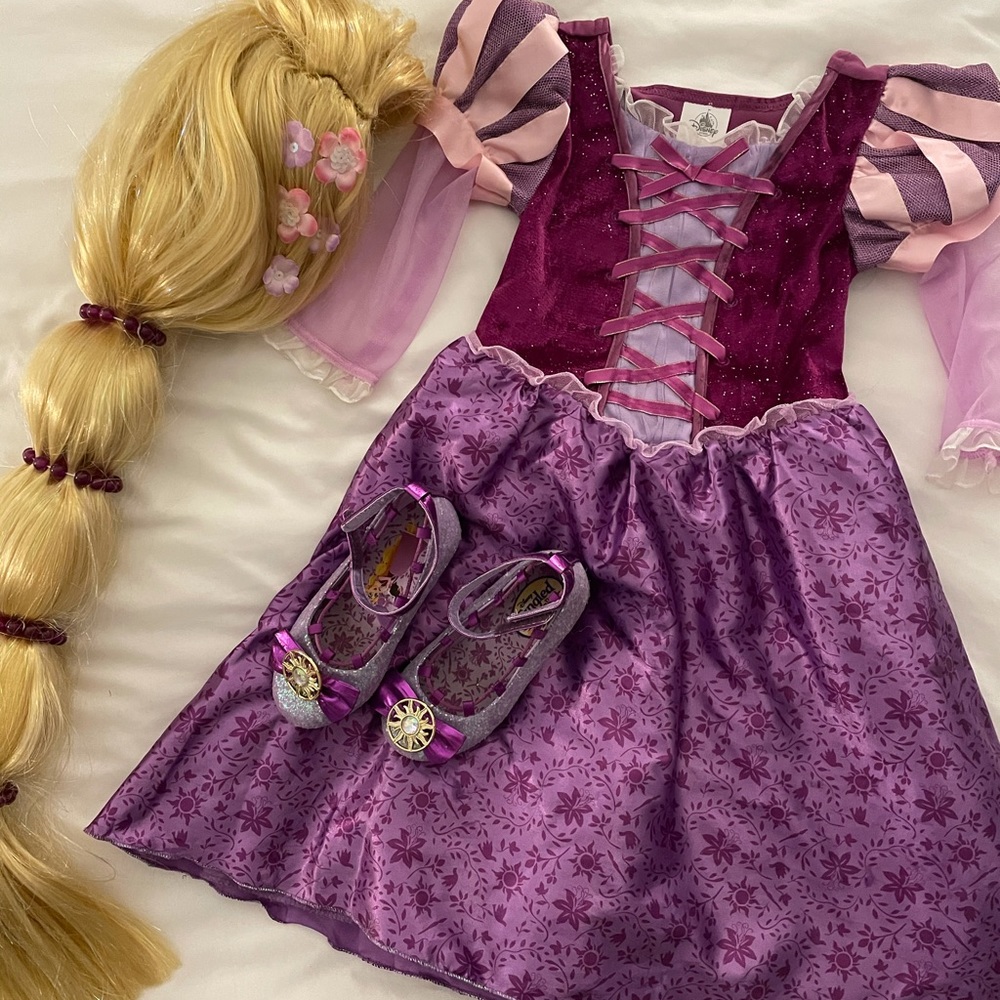 Rapunzel Dress, Shoes and Wig